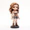 Anime Figurine Of A Girl In Boots And Dress - Patrick Brown Style