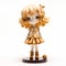 Anime Figurine Of A Girl In A Yellow Dress