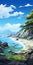 Anime-inspired Coastal Scenery Spectacular Backdrops Of Detailed Ocean Scenes