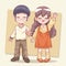 anime little kids couple