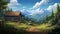 Anime-style Kangchenjunga Cabin Pixel Art In 8k Resolution