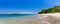 Aninuan beach, Puerto Galera, Oriental Mindoro in the Philippines, panoramic wide view
