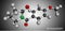 Aniracetam molecule. It is nootropic drug used to ameliorate memory, attention disturbances. Molecular model. 3D rendering