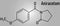 Aniracetam nootropic drug molecule. Skeletal formula. Chemical structure