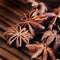 Anise star on bamboo