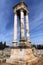 Anjar Citadel Historical Landmark, Pillars Ruins on the Main Passage, Lebanon