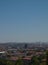 Ankara city view with Kocatepe cami mosque and mountains