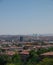 Ankara city view with Kocatepe cami mosque and mountains