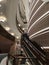 Ankara, Turkey - Feb 20, 2020 : a terraced hallway in a library or hotel