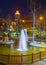 Ankara, Turkey/ February 17 2019: Kugulu Park which is a popular place. Kugulu Park in the night, long exposure