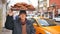 Ankara, Turkey - January 9, 2020: A seller of buns on the ancient streets of the Turkish capital Ankara.