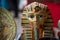 Ankara/Turkey- March 01 2020: Egyptian pharaoh figurine in a flea market