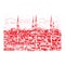 Ankara,Turkey. Mosque. Vector illustration