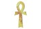 The ankh egyptian cross. Vector illustration. Antique gold ankh egyptian religious symbol. The ancient Egyptians used the Ankh