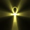 Ankh Egyptian symbol of life light flare