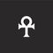 ankh icon. Filled ankh icon for website design and mobile, app development. ankh icon from filled esoteric collection isolated on