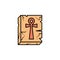 ankh, relief, cross, Egyptian icon. Element of history color icon for mobile concept and web apps. Color ankh, relief, cross,