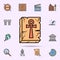 ankh, relief, cross, Egyptian icon. Universal set of history for website design and development, app development