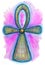 Ankh Symbol Watercolor Illustration