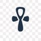 Ankh vector icon isolated on transparent background, Ankh trans
