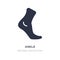 ankle icon on white background. Simple element illustration from Sports concept