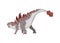 Ankylosaurus dinosaur flat icon. Colored isolated prehistoric reptile monster on white background. Herbivorous vector