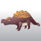 ankylosaurus. Vector illustration decorative background design