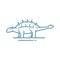 ankylosaurus. Vector illustration decorative design