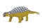 Ankylosaurus vector illustration isolated in white background