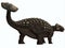 Ankylosaurus on White