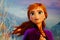 Anna character figure Frozen movie at event Frozen 2 Magical Journey. Poster from Frozen 2 Magical Journey roadshow at the event