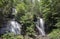 Anna Ruby Falls waterfall in North Georgia, USA