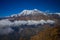 Annapurna beautiful mountain view in Nepal