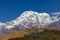 Annapurna beautiful mountain view in Nepal