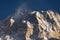 Annapurna I mountain peak at sunset, world 10th highest peak, AB