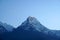 Annapurna mountain on himalaya rang mountain in the morning seen from Poon Hill, Nepal - Blue Nature view