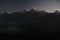 Annapurna peak in sunrise. Himalaya, Nepal. View from Poon Hill.