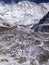 Annapurna South and base camp and glacier - Nepal