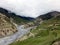 Annapurna Valley with River Delta during Monsoon