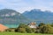 ANNECY, FRANCE - SEPTEMBER 22, 2012: House in the Alps. Annecy.