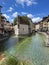 Annecy, Haute-Savoie, France, Palais de l\\\'Ile, panoramic, canal, river, view, French Venice, nature, hiking, Europe