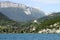 Annecy lake, east coast, menthon and roc de chere