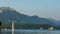 Annecy lake view and the mountains