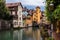 Annecy Thiou Canal in Old Town View