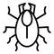 Annelid bug icon, outline style