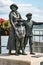 The Annie Moore Memorial, statue of Annie Moore and her two Brothers in Cobh, Ireland Annie was the first immigrant to