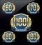 Anniversary Badge Gold and Blue 60th, 70th, 80th, 90th, 100th Years