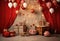 Anniversary custom-made circus theme, backdrop, composit image only