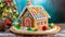 Anniversary gingerbread house A colorful celebration full of magic