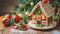 Anniversary gingerbread house A colorful celebration full of magic